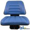 A & I Products Seat w/ Trapezoid Backrest, BLUE, 300 lb / 136 kg Weight Limit 21.75" x18.5" x10" A-T222BU - alternate 2